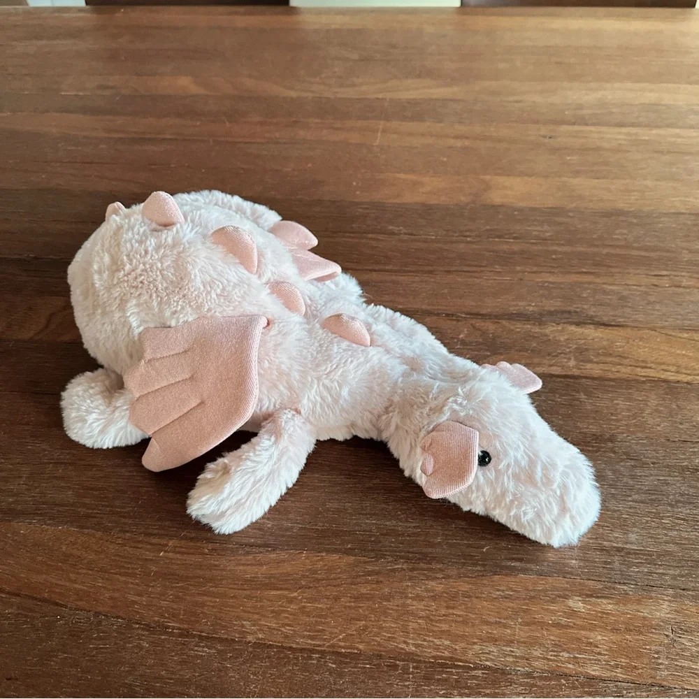 Blush Pink Plush Dragon Jellycat Style Soft Stuffed Animal Toy - Picture 5 of 7
